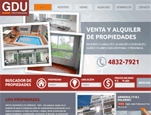 Tablet Screenshot of gdupropiedades.com.ar